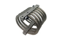 Amortisseur de câble industriel Hoan JGX-1276D-278A - Amortisseurs de câble multidirectionnels - Acier inoxydable/Aluminium - Usine
