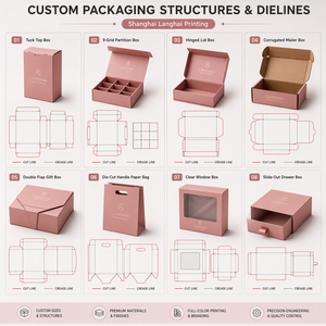 Kotak Hadiah Kertas Kraft Daur Ulang Custom Pabrik 2026 dengan Pegangan Pita, Kotak Hadiah Mewah untuk Lilin, Kue Bulan, Kue Kering, dan Makanan - Product Image 3