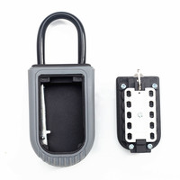 Nouvelle manille d'extérieur portable de sécurité de voiture, bouton de combinaison de chiffres suspendus, boîte de rangement de clé étanche avec manille