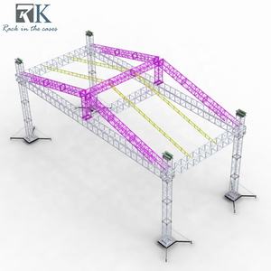Système de treillis de toit pour concert, robuste, pour événements extérieurs, en alliage d'aluminium, carré, portable, double couche - Product Image 1