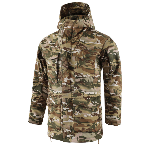 CP Camo Outdoor Breathable Coat Hoodie Waterproof  Hunting Tactical Softshell Men Jacket Fleece Windbreaker