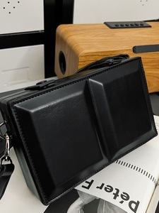 Stylish Designer Box Shape Women's Crossbody <b>Backpack</b> Small Square PU Leather Mobile Phone Bag - Product Image 5