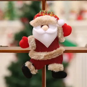 อุปกรณ์เสริมต้นคริสต์มาส,ตุ๊กตาสำหรับเต้นรำชายชราตุ๊กตาหิมะกวางหมีผ้าห้อยของขวัญ