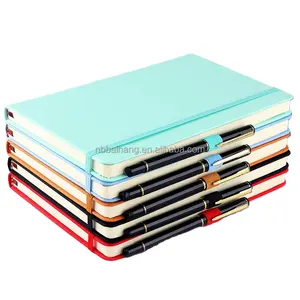 Personal isierte benutzer definierte Schul bedarf A5 Libre tas Planer Journal Tagebuch PU Leder hülle Notizbuch mit Gummiband