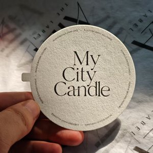 Bán buôn biểu tượng tùy chỉnh nến thẻ kết cấu giấy nhãn vật liệu tái chế in bụi nến bìa với xử lý - Product Image 4