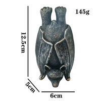 Figurine de chauve-souris gothique Décoration suspendue BCA60 Statue de chauve-souris vampire en résine artisanale pour Halloween et accent gothique pour la maison toute l'année