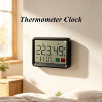 LCD Digital Thermo Hygrometer Monitor Suhu dan Kelembapan Ruangan Indikator Kenyamanan Termometer Ruangan Plastik Bertenaga Baterai