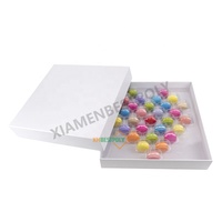Emballage en blister pour macarons sur mesure, 30 trous, plateau en plastique PET transparent pour biscuits et desserts