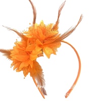 Nouveau serre-tête en plumes et fleurs AliExpress, style vintage européen et américain, populaire pour mariages et fêtes, accessoire capillaire, modèle 23016