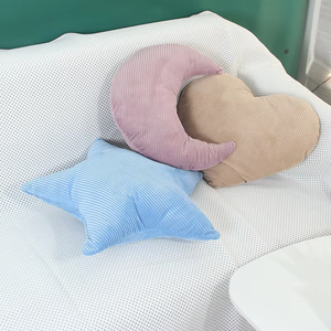 Benutzer definierte moderne Stil Solid Pattern Cord Kissen 3D Star Moon Shape Throw <span class=keywords><strong>Pillow</strong></span> - Product Image 1