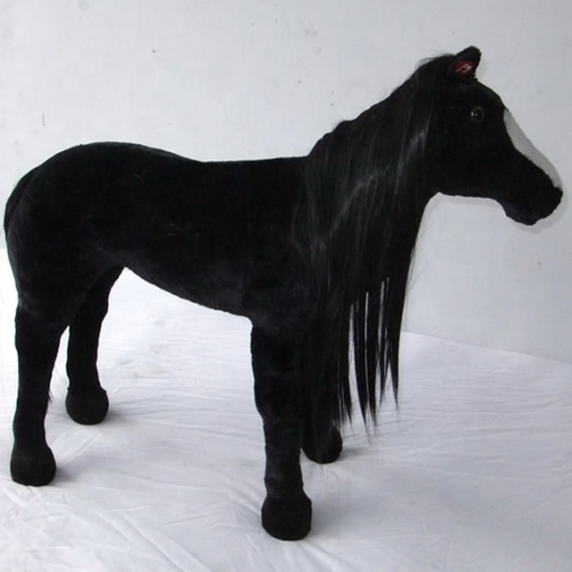 MorisMos Cavallo Peluche Grande con Cuccioli nella Pancia, Marrone Realistico Pony Cavalli Pupazzo Giocattolo di Peluche Morbido, Carino Regalo Natale per Bambini Ragazza Ragazzo Compleanno (54cm
