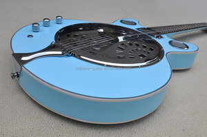 Guitare électrique semi-acoustique Flyoung pour gaucher, bleu ciel, 6 cordes, accastillage chromé - Product Image 3