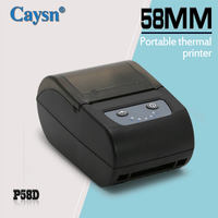 Impresora térmica de recibos POS portátil de 58mm duradera, móviles inalámbricas de bolsillo mini impresoras, impresoras de etiquetas de envío