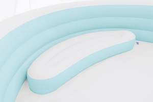 INTEX 57195 SWIM CENTER CANOPY LOUNGE POOL Family Outdoor PVC Round Three Ring <span class=keywords><strong>Piscina</strong></span> inflable con asientos inflables - Product Image 5