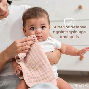 Lingettes à écoulement pour bébé en mousseline 100% coton, grand format, 6 couches, ultra absorbantes, sûres et douces, avec logo personnalisé, pour les éclaboussures et les salissures, serviette éponge de bain pour bébé - Product Image 4
