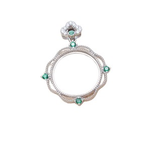 Vintage Palace Style S925 <b>Silver</b> <b>Stud</b> Earrings Pendant DIY Accessories 16.5-16.7mm Set Marble Jewelry Fashion Accessory 6119 - Product Image 5