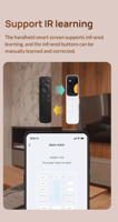 Télécommande portative WiFi Tuya avec écran tactile HD BLE IR et base de charge sans fil pour appareils domestiques intelligents