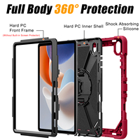 Housse de tablette robuste à 3 couches pour Samsung Tab S12 Plus 12,4 pouces, étui de protection avec sangle de maintien pour Tab S12 Plus