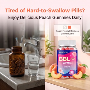 Gummies Hip Lift BBL 60 pièces pour sculpter les courbes et le fessier, Complément Booster Fessier, OEM ODM Marque Privée - Product Image 2