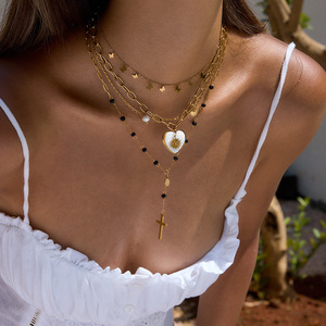 Collier pendentif papillon étoile doré superposé pour femme, bijoux cadeau, colliers tendance - Product Image 3