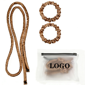 Rizador de Cabello Sin Calor Extra Delgado con Logotipo Personalizado, Juego de Rizadores de Cabello Sin Calor de Satén, Diadema para Rizar el Cabello Durante la Noche, Rizador Sin Calor para Dormir - Product Image 1