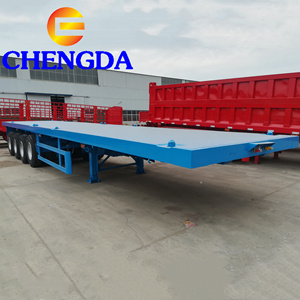 <span class=keywords><strong>Remolque</strong></span> de camión plano, contenedor de <span class=keywords><strong>plataforma</strong></span> de 3 <span class=keywords><strong>ejes</strong></span>, 20, 40, 40 y 45 pies, a la venta, nuevo - Product Image 2