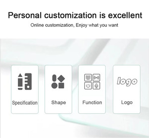 Điều khiển cảm ứng 3-colour led trang điểm Gương hình chữ nhật thiết kế với nhiệt độ & Dimmable ánh sáng để sử dụng bảng - Product Image 5