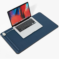 Organisateur d'ordinateur portable en cuir PU durable de qualité supérieure, moderne, personnalisé, antidérapant, multifonctionnel, protège-table, tapis de souris, tapis de bureau