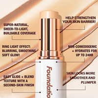 Base de Teint Teintée Personnalisée 10ml – Fond de Teint en Stick Couvrance Totale Longue Durée Naturel pour Femme