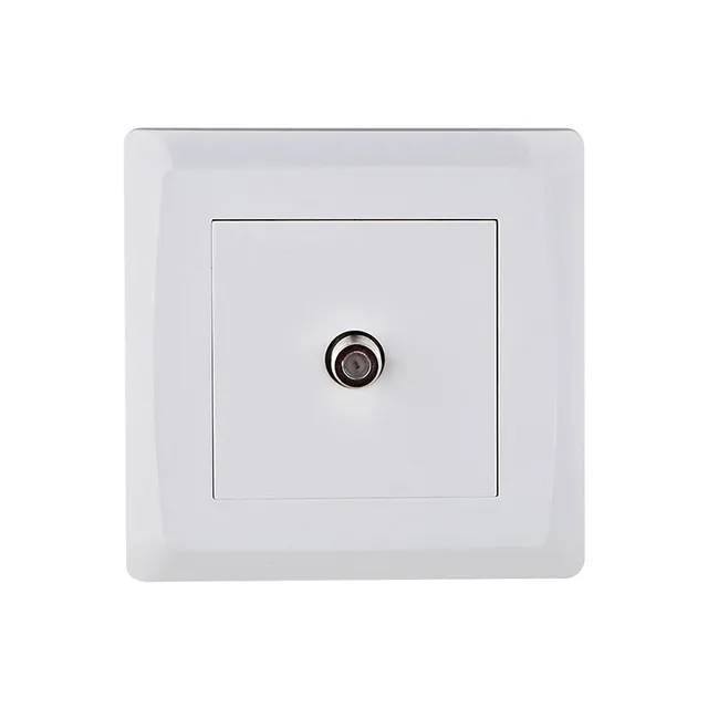 Factory Custom Popular Product Household Modern UK Standard Plug Living Room Indoor Wall TV Satellite Socket and  Switch
