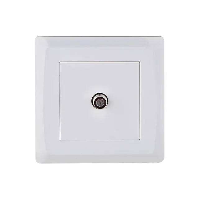 Factory Custom Popular Product Household Modern UK Standard Plug Living Room Indoor Wall TV Satellite Socket and Switch