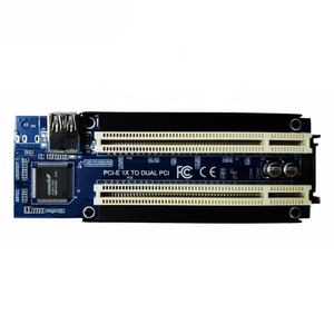 Tarjeta Adaptadora Convertidora <span class=keywords><strong>de</strong></span> Doble Ranura <span class=keywords><strong>PCI</strong></span> a PCIe X1 <span class=keywords><strong>PCI</strong></span>-E 1X para Tarjetas <span class=keywords><strong>de</strong></span> Sonido, Control Fiscal, Captura <span class=keywords><strong>de</strong></span> Voz, Tarjetas Serie y Paralelas en Stock - Product Image 3