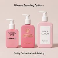 Flacons de lotion pour les mains au design unique et luxueux, en plastique HDPE carré, pompe PP, 300 ml/500 ml, emballage pour savon liquide, lotion cosmétique