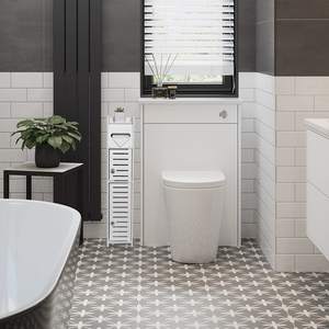 Noir petits espaces rangement coin armoire blanc salle de bain meubles 2 portes étagères maigre coin sol mince porte-<span class=keywords><strong>papier</strong></span> <span class=keywords><strong>toilette</strong></span> - Product Image 6