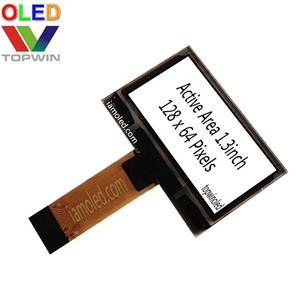 Topwin layar OLED kecil 1.3 ''1.3inch 16 pin warna putih dengan 25mm panjang kabel FPC 4-spi jenis konektor antarmuka - Product Image 2