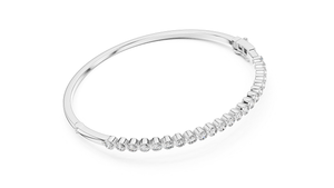 Elegant Lab Grown Diamond Silver Plated <b>Bracelet</b> Fashion Jewelry Gift Accessory Custom Designer Luxury Wrist Charm <b>Bracelet</b> - Product Image 4