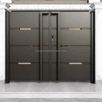 Prix d'usine, 30 ans d'expérience, passage piétonnier, porte coulissante automatique en aluminium double, design français, anti-corrosion, diverses options