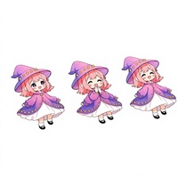 Autocollants de planificateur mignons de style anime, personnalisables, en matériau BOPP double transparent, étiquettes multi-formes, designs inspirés des logos