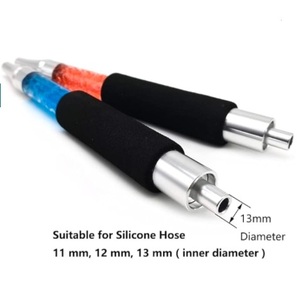 Embout buccal en plastique laqué écologique, type droit, portable, pour chicha, tuyau d'ice, arc-en-ciel, pour accessoires (Noir Bleu) - Product Image 5