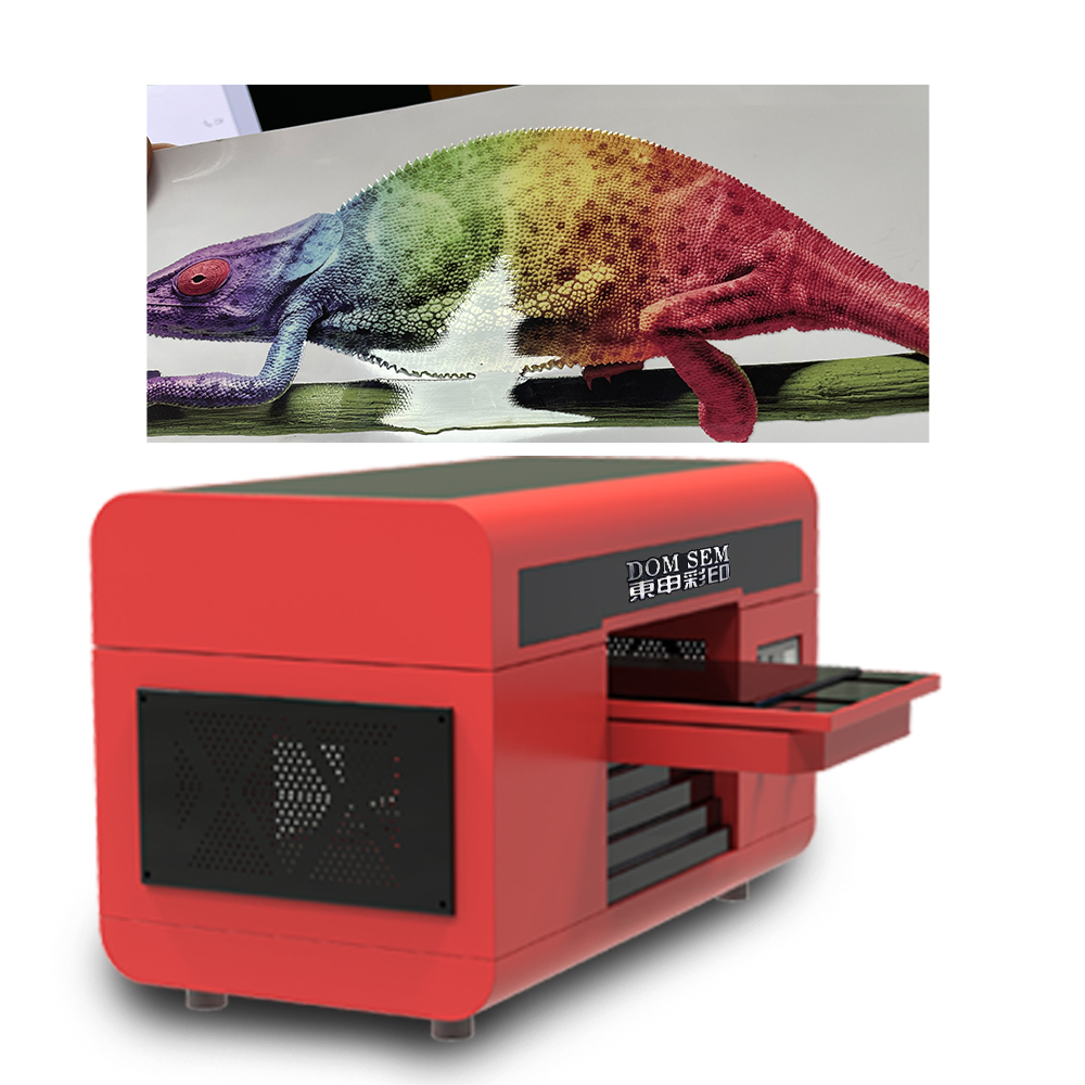 A3 Size Gift Box/Leather UV DTF AB Film Printer 2 Pcs XP600 Heads Sticker Transfer Label Printing for Metal Plastic Glass