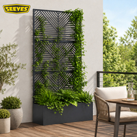 Panneaux découpés au laser en aluminium durable galvanisé et thermolaqué, écran métallique, séparateur floral, mur végétal, clôture de sécurité