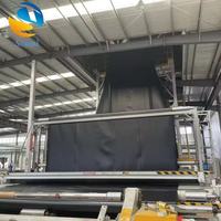 Membrane géomembrane HDPE imperméable anti-infiltration pour bassin à poissons, bassin à crevettes, ferme aquacole, réservoir, barrage