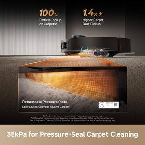 Nouvel aspirateur robot DREAME X60 Ultra avec fonction serpillière, design ultra-plat, aspiration de 35 000 Pa, vidage et remplissage automatiques, auto-nettoyant, évitement de 280+ obstacles - Product Image 3