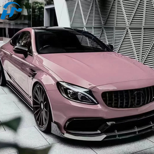 Film vinyle pour voiture en PET HD brillant rose latte en gros, 1,52 x 18 m/5 x 60 pieds, rouleau complet, fourniture d'usine, vinyle coulé en PET TPU, autocollants pour voiture - Product Image 1