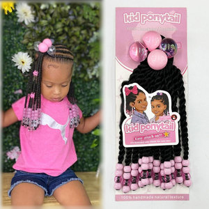 LIY Hair – Nouveauté : Tresses synthétiques scintillantes effet laser pour petites filles, avec perles, pour queue de cheval torsadée - Product Image 4