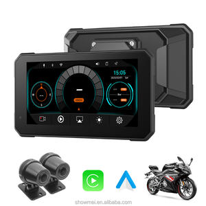 6 Inch Waterproof Cameras Motorcycle Wireless Carplay Android Auto DVR Recorder Touch Screen Smart Multimedia Player - Product Image 1