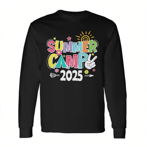 Camiseta de Manga Larga para Campamento de Verano 2025, Diseño Combinado para Grupos Familiares - Product Image 2