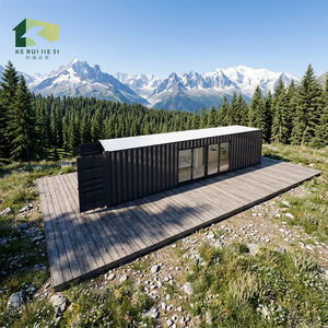 Casa Container Modificata Courageous con 1 Camera <span class=keywords><strong>da</strong></span> Letto, 40HQ, Pannelli Sandwich, Design Flat Pack, Stile Industriale Traspirante - Product Image 1