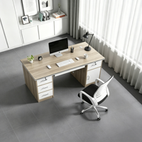 Escritorio de Oficina Moderno de Madera con Cajones de Almacenamiento, Estación de Trabajo para Computadora, Muebles para Oficina en Casa