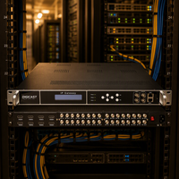Passerelle IP professionnelle DMB-90E Plus avec tuner FTA DVB-S/S2 et multiplexeur IP UDP HD pour système de tête de réseau TV numérique avec ports DVB et ASI